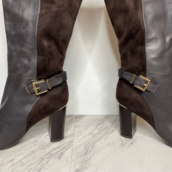 New! Bandolino Bilya Brown Heeled Tall Boot 9M - Picture 9 of 15